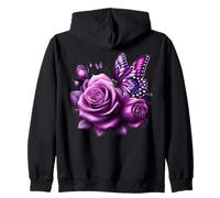 Bella farfalla viola rosa farfalla amanti regali donne Felpa con Cappuccio