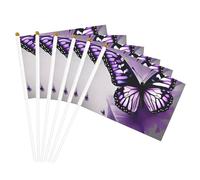 Bella farfalla viola stampa artistica convenienza bandiera palmare bandiere leggere decorazione interni esterni eventi feste