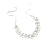 Bella fascia per capelli con perle e catenina, accessorio per capelli, elegante decorazione per capelli, fatto a mano, per feste quotidiane