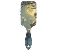 Bella fata con ali 3d pettine per capelli, pettini da donna, antistatico, spazzole per capelli da viaggio