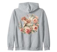 Bella fata con rose rosa Felpa con Cappuccio