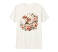 Bella Fata con Rose Rosa Maglietta Premium