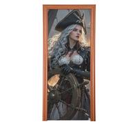 Bella Femminile Pirata primavera porta copertura 35x79 In porta banner decorazione Holiday Party Supplies M