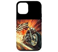 Bella finitura bandiera con fresco costume moto Custodia per iPhone 12/12 Pro