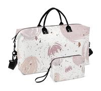 Bella Fiori Grigio Decorativo Borsa A Mano Da Viaggio Sport Tote Borsa Da Palestra con Cinghia Regolabile per Trekking 2 Pz Set bolsas de para Mujer en Avion