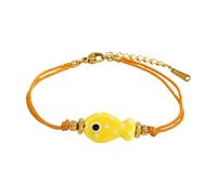 Bella forma di pesce perline cavo lunghezza regolabile in acciaio inox donne uomini abbigliamento casual regolabile fascino pesce, フリーサイズ