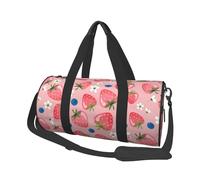 Bella fragola rosa, Borsone da viaggio di grande capacità Borsa rotonda Borsa da viaggio sportiva Borsa da viaggio Borsa da fitness