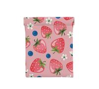 Bella fragola rosa, Spremere il portafoglio superiore da donna Borsa portaoggetti Piccola portamonete Portamonete