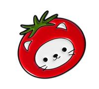 Bella Frutta Animale Gioielli Pezzo Fragola Banana Pomodoro Gattino Design Lega Smaltata Spilla per Abbigliamento Decorazione Gattino Spilla Risvolto, Misura unica, come descritto