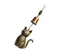Bella gattino venti carillon interni ed esterni decorazione vintage bronzo metallo lenisce suoni per decorazione del giardino regalo resistente alle intemperie gattino carillon