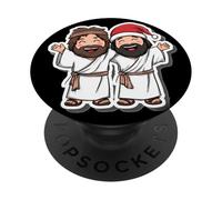 Bella Gesù e gli amici per la notte di Natale PopSockets PopGrip Adesivo