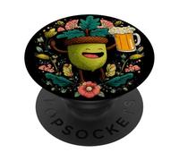 Bella ghianda della foresta con la birra look per ragazzi e ragazze PopSockets PopGrip Adesivo