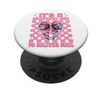 Bella giornata per consegnare la posta postale operaio postale PopSockets PopGrip Adesivo