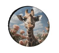 Bella giraffa coperture per pneumatici impermeabili anti UV copertura per pneumatici da 61 cm per asse singolo per camper, camion, SUV, rimorchio, universale, per tutte le stagioni