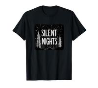Bella Grafica Silent Nights per Un Tranquillo Look Invernale Maglietta