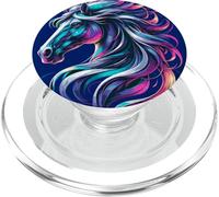 Bella grafica vibrante della testa di cavallo PopSockets PopGrip per MagSafe