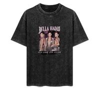 Bella Hadid Our Lord And Savior Gigi Hadid Kendall Jenner T-Shirt Printed Tee Graphic Top for Men Black Shirt 3XL