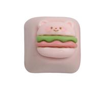 Bella Hamburger Design Resina Keycap Per Tastiere Meccaniche Migliora La Digitazione Con Il Faccia Carattere Del Fumetto Multifunzionale Disegno Del Fumetto