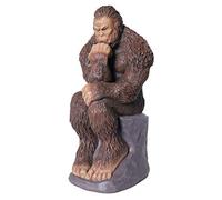 BELLA HAUS DESIGN Bigfoot - Statua decorativa da giardino, Yeti, scultura sasquatch per patio, terrazza, ufficio, esterni, in resina colorata (20,3 cm)