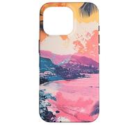 Bella Hawaii Beach Travel Vintage Art Custodia per iPhone 16 Pro