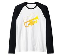 Bella Immagine Cornetta Soprano Arte per Orgoglio Brass Band Maglia con Maniche Raglan