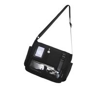 Bella Itabag Clear Crossbody Bag Moda Pendolare Stile Giapponese Messenger Per Quotidiano Moda Spalla Clear Itabag Crossbody Giapponese Stili Messenger, Nero