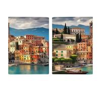 Bella Italia Porta Passaporto Ultra Sottile Cuoio DELL'UNITÀ di elaborazione Organizzatore di Documenti di Viaggio Compatto Premium Internazionale US