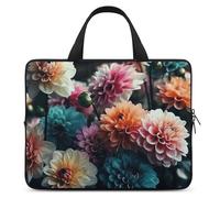Bella manica del computer portatile dei fiori ultra-sottile, impermeabile borse del computer portatile, borsa protettiva portatile del computer con la cinghia della mano, Stile, 17inch