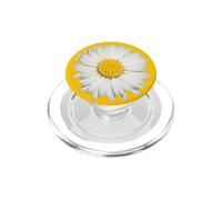 Bella margherita inglese di colore bianco PopSockets PopGrip per MagSafe