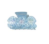 Bella Marine Tema Artiglio Dei Capelli Mollette Con Ray Sea Star Conch Disegni Sfumato Tonalità Blu Per Le Donne Ragazze Daily Styling