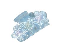 Bella Marine Tema Artiglio Dei Capelli Mollette Con Ray Sea Star Conch Disegni Sfumato Tonalità Blu Per Le Donne Ragazze Daily Styling