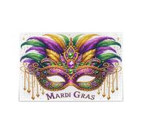 Bella maschera di Mardi Gras Puzzle in legno Bellissimo puzzle 1000 pezzi Puzzle per la famiglia 29,5 × 19,17,8 cm