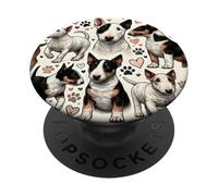 Bella miniatura Bull Terrier Cani Modello Mini Bully PopSockets PopGrip Adesivo