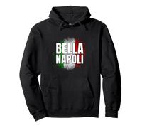 Bella Napoli l’identità Nazionale Bandiera Italiana Passione Felpa con Cappuccio