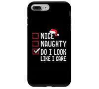 Bella Naughty Do I Look Like I Care Lista di Natale Custodia per iPhone 7 Plus/8 Plus