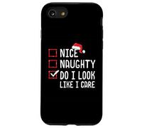 Bella Naughty Do I Look Like I Care Lista di Natale Custodia per iPhone SE (2020) / 7/8