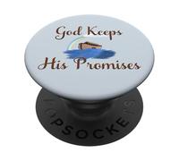 Bella Noè e l'Arca Dio mantiene le sue promesse religiose PopSockets PopGrip Adesivo