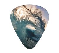 Bella Ocean Onde Stampa Organizer Scatola di Immagazzinaggio Spessore Diverso Chitarra Plettri Per Chitarra