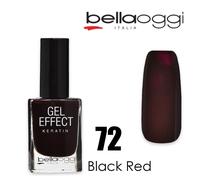 Bella Oggi Gel Effect Keratin Black Red - Smalto Effetto Gel