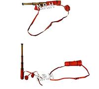 Bella Ottone Marine Antico Cuoio Spyglass Telescopio Con Maritime Cap Belt