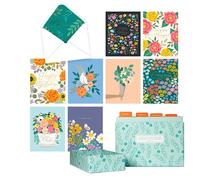 Bella Paper Bouquet of Blessings All Occasion Greeting Card Set-20 Cards and lin