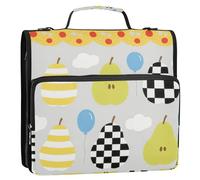 Bella Pere Colorate 3 Anelli 1.5 "Raccoglitore Organizzatore con Maniglia Tasche Multiple Organizzatore Documenti per Scuola e Ufficio Organizador de la carpeta