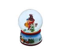 Bella piccola palla di neve con pupazzo di neve con sciarpa rossa, dimensioni ca. 8,8 x 7 cm/Ø 6,5 cm