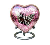 Bella Piccolo Portland Rosa Cuore Ricordo Urna Per Funerale Ceneri