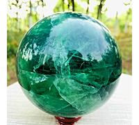 Bella pietra di spirito della sfera di cristallo di quarzo della sfera della fluorite verde naturale di cristallo decorazione della stanza (Size : 500-550g)