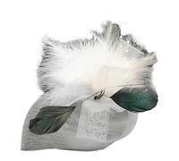 Bella piuma filato Bowknot forma clip di capelli per ragazze Prom Barrettes per adolescenti adulti banchetto coda di cavallo pin accessori da sposa per le donne per la festa di Halloween