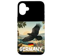 Bella preda tedesca di uccelli grafica con la natura della Germania Custodia per iPhone 16 Plus
