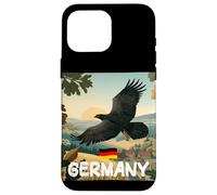 Bella preda tedesca di uccelli grafica con la natura della Germania Custodia per iPhone 16 Pro Max