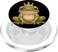 Bella rana incoronata per uno sguardo spiritoso nel regno PopSockets PopGrip per MagSafe