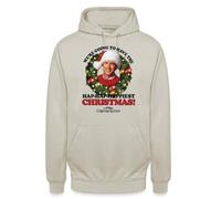 Bella regalo Clark Griswold Happy | Christmas Hoodie Pullover con cappuccio, pietra naturale, M
